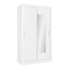 Guarda-roupa City Glass 2 Portas De Correr 1 Gaveta Thb Cor Branco