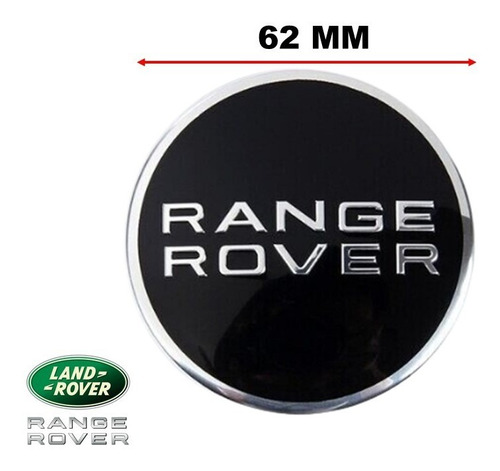 Par De Centros De Rin Range Rover Evoque 2010-2018 62 Mm Foto 2