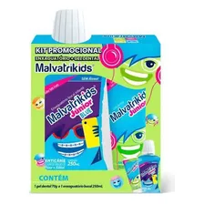 Kit Malvatrikids Gel Dental 70g + Enxaguante Bucal 250ml