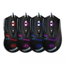 Mouse Gamer Com Fio Optico 8 Botões 3600dpi Led Usb Rg-81