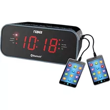 Naxa Electronics Dual Radio Despertador Color Negro Nrc182