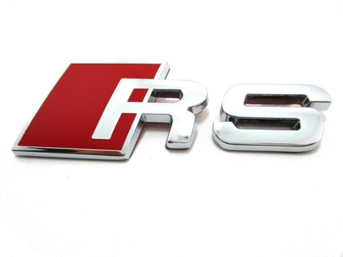 Emblema Rs Audi Rs3 A3 Autoadherible Cromado Foto 2