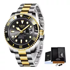 Relógio Masculino De Luxo Lige Submariner A Prova D'água 