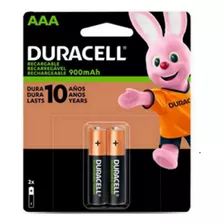 Kit 2 Pilhas Aaa Recarregável 900mah Duracell