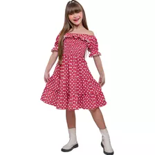 Vestido De Menina Infantil Ciganinha Midi Moda Evangélica