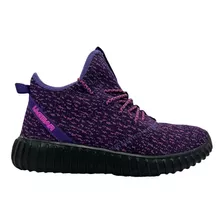 Zapatillas L A Gear Propel Mid - Dama Violeta