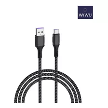 Cable Usb A Tipo C De Carga Rapida 5a Max 1.2m Grueso Wiwu