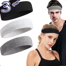 Bandas Deportivas Cabeza Elástica Deportiva Respirable 3 Pcs