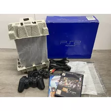 Sony | Console Ps2 Fat Scph-39000 Japonês Bloqueado | Caixa + Berço + Manual