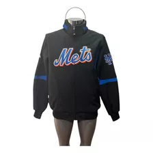 Chamarra Clásica Casual Majestic Mlb Beisbol Mets Nueva York