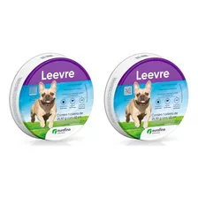 Kit 2 Coleira Antiuplgas Leevre 48cm P/m Para Cachorros