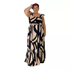 Vestido Longo Elastex Moda Plus Size Evangélico Lançamento