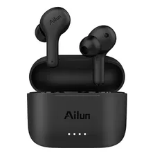 Audífonos Ailun, Bluetooth/negros/microfono/20hs De Uso