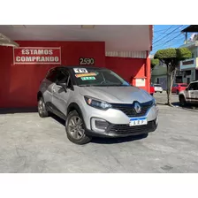 Renault Captur Life 1.6 Flex 2019 Couro Prata Automática