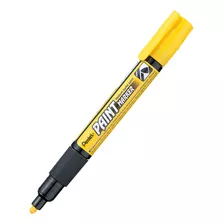 Marcador Permanente Pentel Mmp20 De Ponta Redonda Amarelo X Unidade