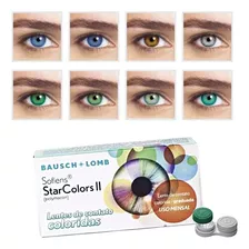 Lente De Contato Colorida Com Grau Star Colors 2 Uso Mensal