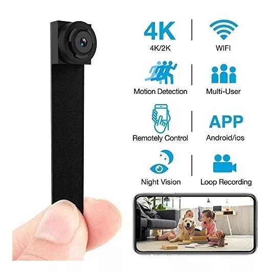 Mini Cámara Espía 4k Wifi Inalámbrica Sensor De Movimiento