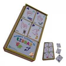 Brinquedo Pedagógico Alfabeto Ilustrado Em Libras Premium
