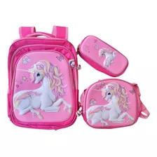 Mochila Unicornio Niña Primaria 3 Pzas Con El -40% Descuento