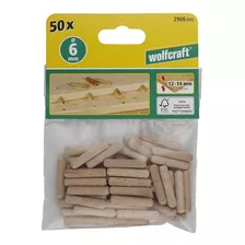 Tarugos De Madera 6 X 30 Mm Wolfcraft (50 U)