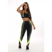 Conjunto Detalhe Em Neon (calça + Top C/bojo) 10916/10919