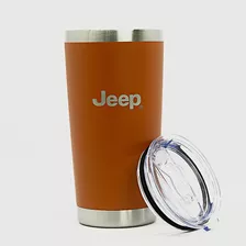 Copo Térmico - Jeep - Grande 600ml - Laranja Claro