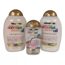 Pack Coconut Miracle Oil Shampoo + Acondicionador + Aceite 