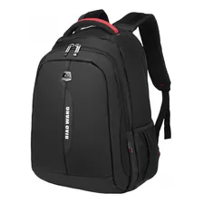 Mochila De Gran Capacidad Del Negocio Del Ordenador Portátil 17-inch, Bolso Del Estudiante Color Negro Diseño De La Tela Nylon