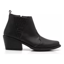 Zapatos Mujer Charros Taco Botas Texana Tachas Invierno 2019