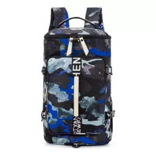 Maleta Deportiva Casual Mochila Viaje Calidad Backpack Mtr Color Negro/camuflaje Diseño De La Tela Impermeable