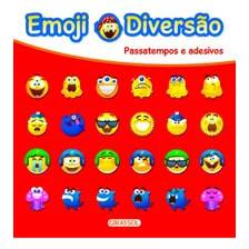 Livro Emoji Diversão Vermelho - Passatempos E Adesivos