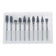 Kit 10 Brocas Odontologica Tungstênio Prótese Dentária Fresa