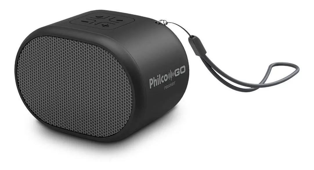 Alto-falante Philco Go Pbs05bt Portátil Com Bluetooth Preto 110v/220v 