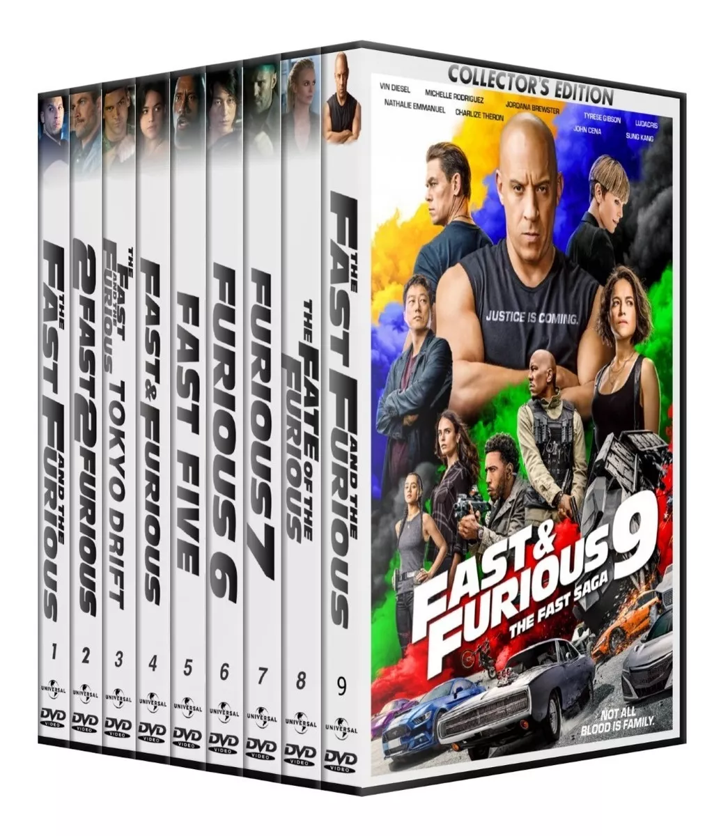 Rapido Y Furioso Saga 10 Peliculas Coleccion Dvd Latino