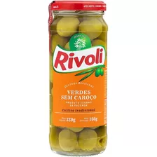 Azeitona Verde Rivoli Sem Caroço Vidro 160g