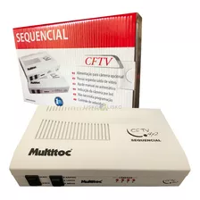 Kit Com 10 Pçs Sequencial De Câmeras Para Cftv Multitoc 4x2