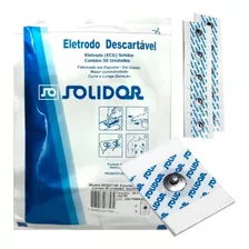 Eletrodo Descartável Ecg 44x32mm Solidor - 50 Unidades