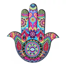 Placa Decorativa Hamsá - Mão De Fátima - Amuleto - Mdf 