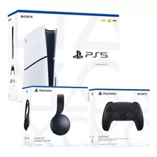 Consola Ps5 Slim Con Lector+pulse 3d Negro + Mando Negro