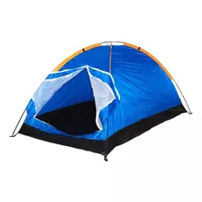 Tenda Para Acampamento 2 Pessoas Camping Cor Azul