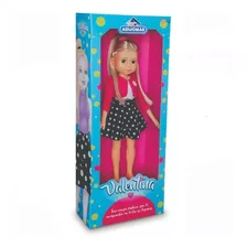 Boneca Infantil Vinil Valentina Fashion Com 39cm De Altura