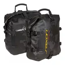 Alforje O Par Estanque 30lt Preto Para Moto 2 Unidades Saxon