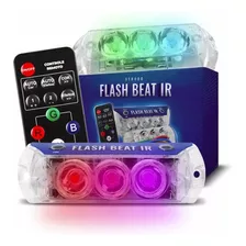 Kit Strobo Flash Beat Ir Zendel Controle Som Automotivo Rgb
