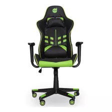 Cadeira De Escritório Gamer Gira Dazz Prime-x Preto E Verde