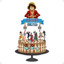 Topo De Bolo Topper De Bolo Aniversário One Piece Full