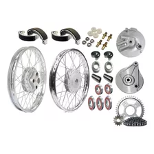 Roda Par Tras+diant Cg 125 Titan Fan 2000 A 2008+espelhos+ki