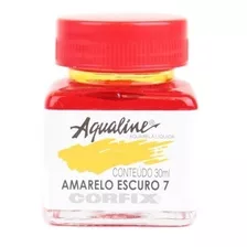 3x Aqualine Aquarela Líquida Aerograf Corfix 30ml Amarelo Es