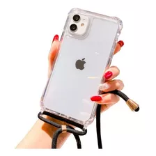 Carcasa Colgante Transparente Para iPhone Distintos Colores