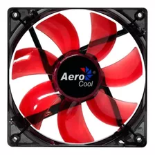 Cooler 120mm Aerocool Lightning Red - Led Vermelho - En51363