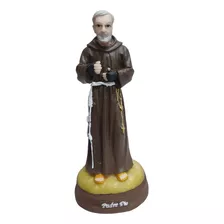 Imagem De Padre Pio 15cm Resina 